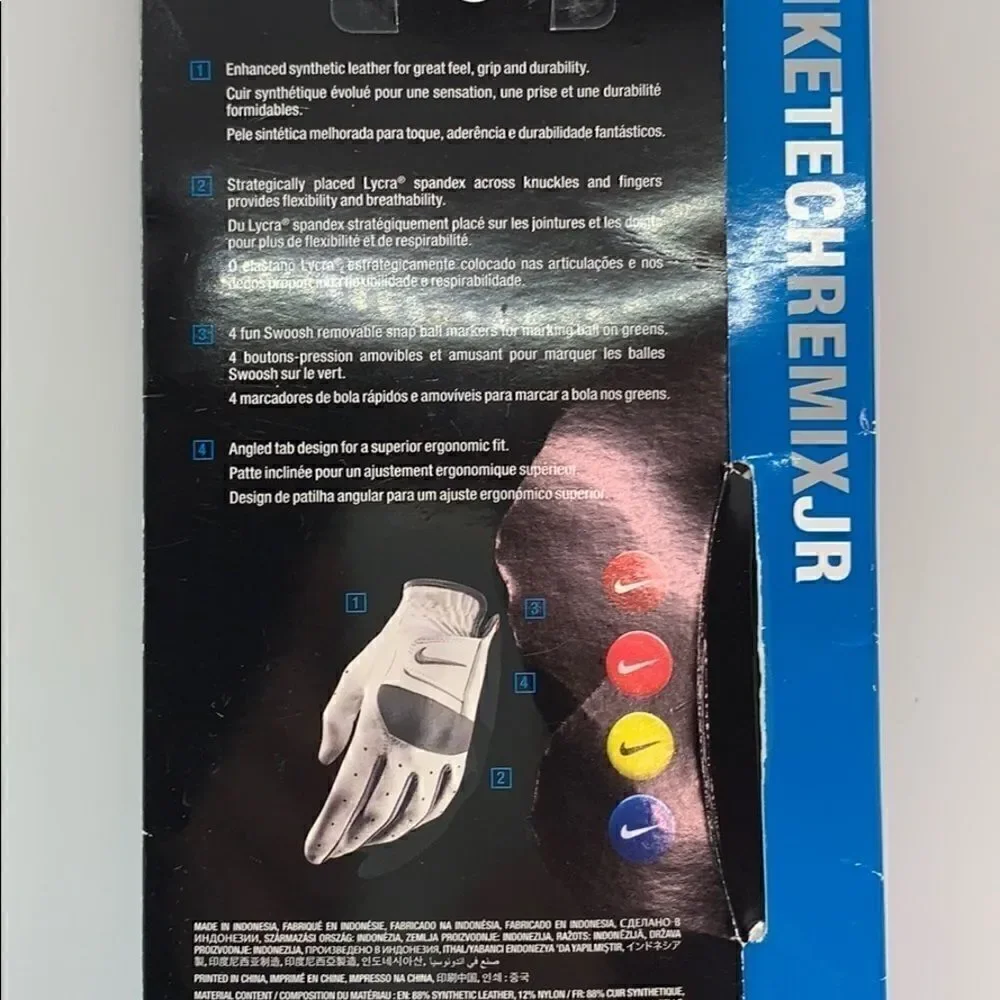 Nike TechremixJr left golf glove
